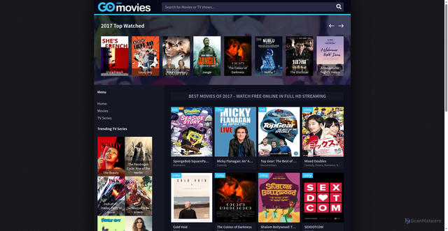 Security scan screenshot of https://moviesdl.net/year-movies/2017/