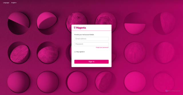 Security scan screenshot of https://webmail.mymagenta.at