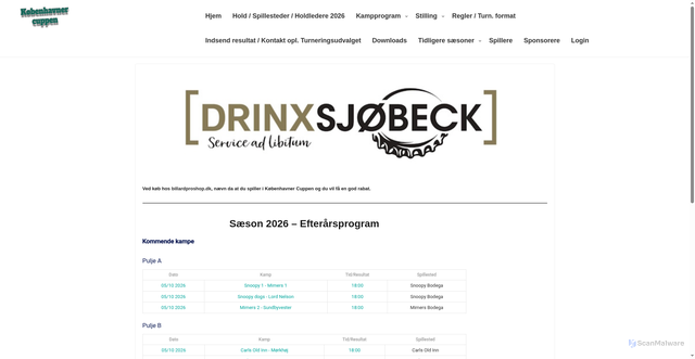 Security scan screenshot of https://kobenhavnercuppen.nu