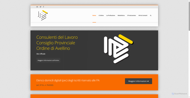 Security scan screenshot of https://cdlavellino.it/