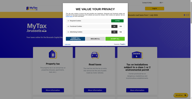 Security scan screenshot of https://fisc.brussels