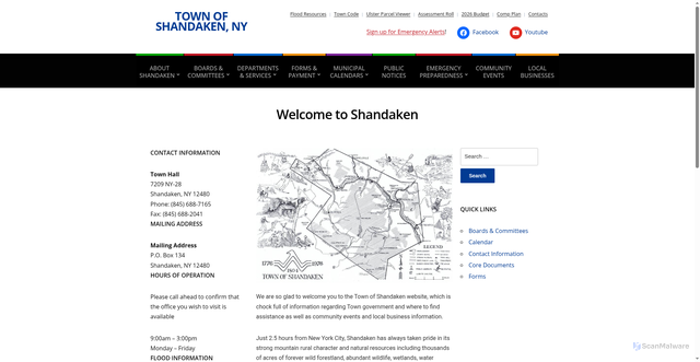 Security scan screenshot of https://www.shandaken.gov/