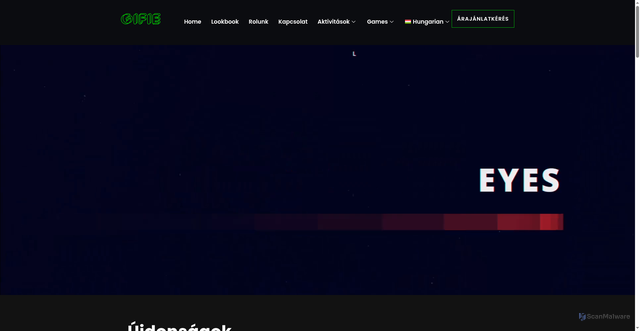 Security scan screenshot of https://glambot.hu