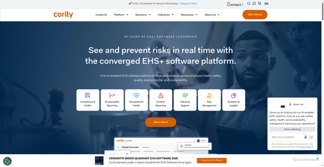 Security scan screenshot of https://medgate.com