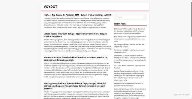 Security scan screenshot of https://kayotul.pages.dev/page/2/