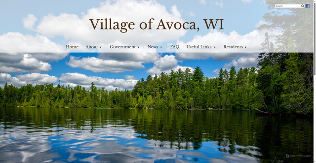 Security scan screenshot of https://villageofavocawi.gov/