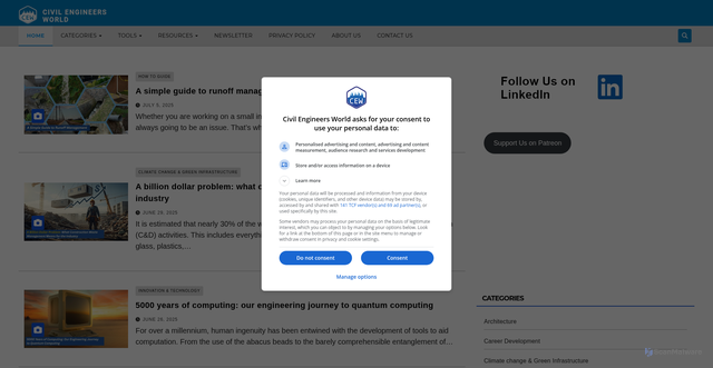 Security scan screenshot of https://cewblog.com/