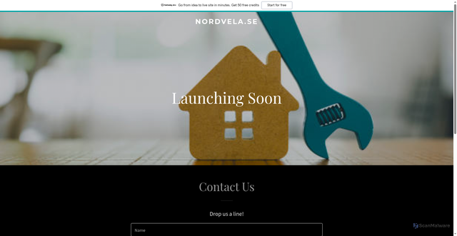 Security scan screenshot of https://nordvela.se