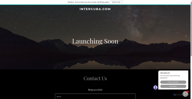 Security scan screenshot of https://intercuba.com