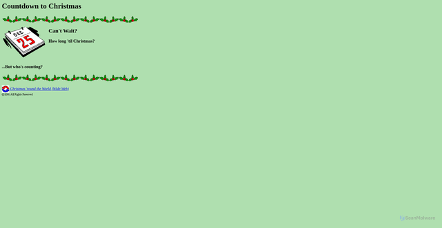 Security scan screenshot of http://webhome.auburn.edu/~vestmon/xmas_cnt.htm