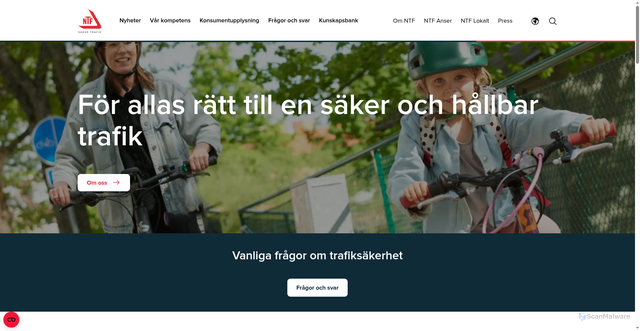 Security scan screenshot of https://xn--skertrafik-q5a.se
