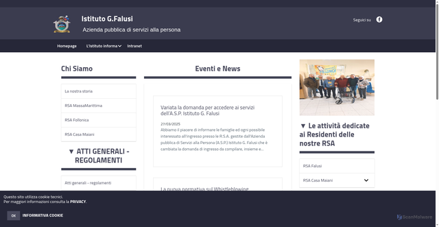 Security scan screenshot of https://www.istitutofalusi.org/
