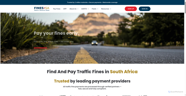 Security scan screenshot of http://finessazac.top/