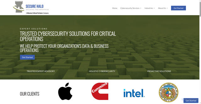 Security scan screenshot of https://www.securehalo.com/