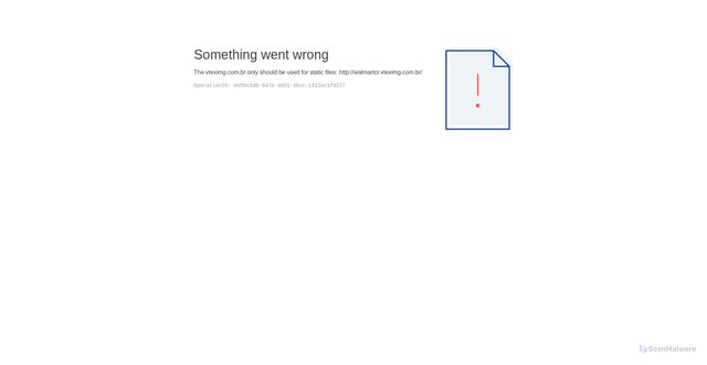 Security scan screenshot of https://walmartcr.vteximg.com.br