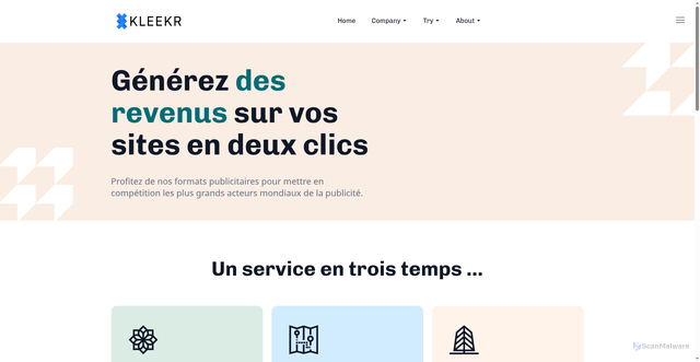 Security scan screenshot of https://kleekr.com