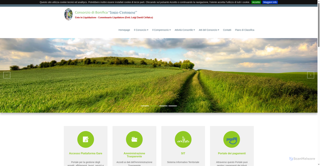 Security scan screenshot of https://www.ioniocrotonese.it/