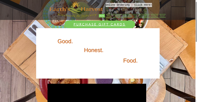 Security scan screenshot of https://www.earths-harvest.com/