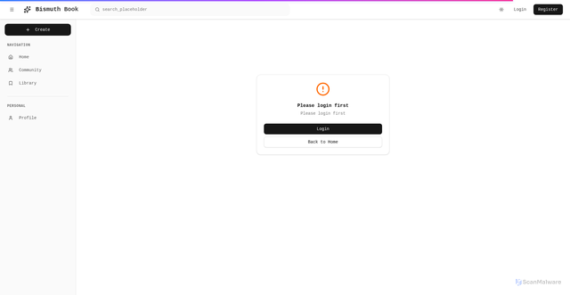 Security scan screenshot of https://bismuthbook-69dcy8j2vj.edgeone.app/upload.html