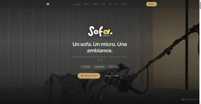 Security scan screenshot of http://sofapodcast.com/