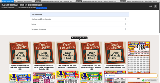 Security scan screenshot of https://dearmonthlychart.com