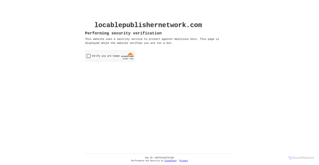 Security scan screenshot of https://locablepublishernetwork.com