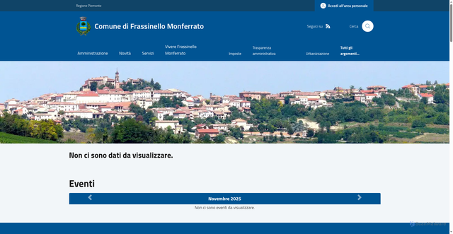 Security scan screenshot of https://www.comune.frassinellomonferrato.al.it/