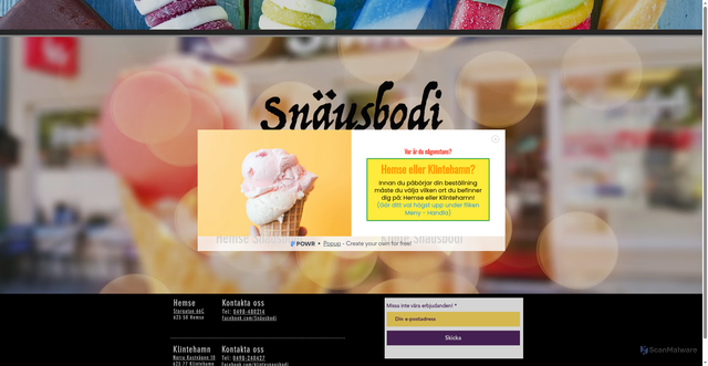 Security scan screenshot of https://xn--snusbodi-1za.se