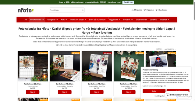 Security scan screenshot of https://nfoto.no/fotokalender