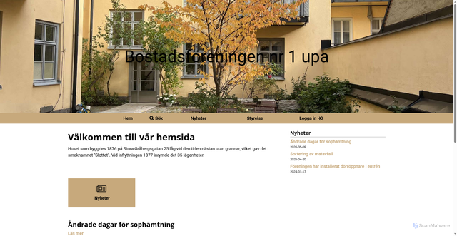 Security scan screenshot of https://bfnr1.se