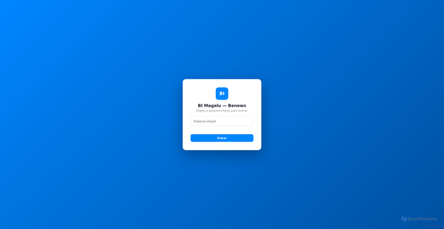 Security scan screenshot of https://bi-magalu-benews.vercel.app/