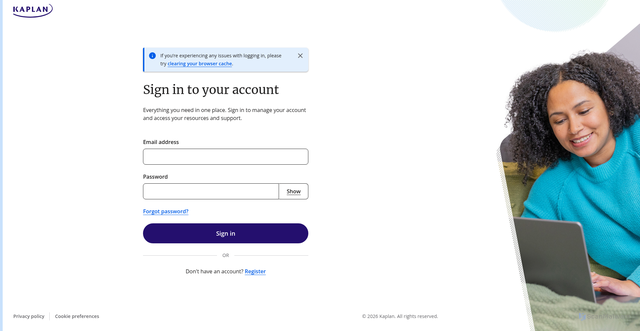 Security scan screenshot of https://learn.mykaplan.co.uk