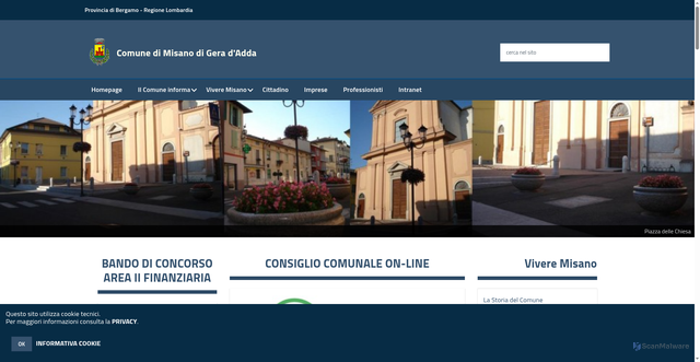Security scan screenshot of https://www.comune.misano.bg.it/hh/index.php