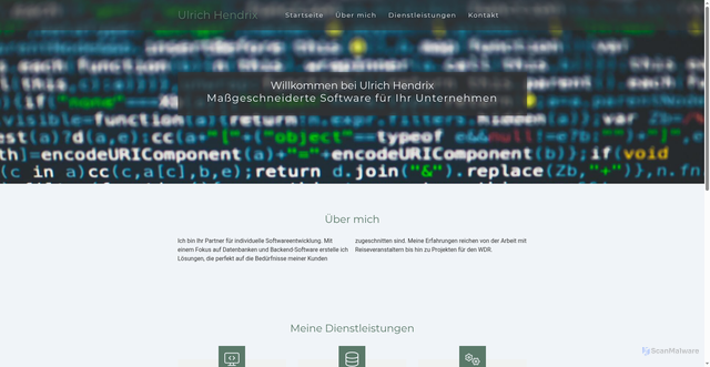Security scan screenshot of https://hendrix.de