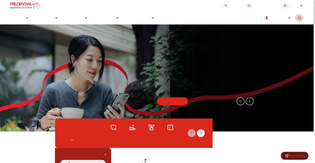 Security scan screenshot of https://www.prudential.co.th