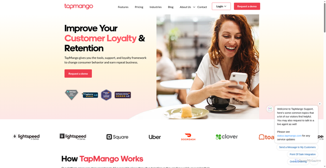 Security scan screenshot of https://tapmango.com