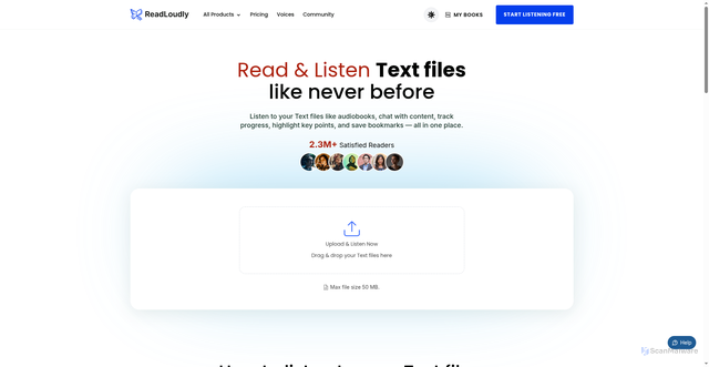 Security scan screenshot of https://rl-dev-landing.pages.dev/txt-reader/