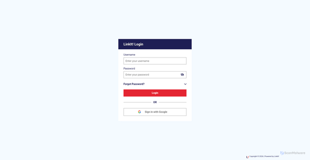 Security scan screenshot of https://hmlt.linkit.com