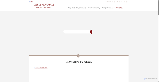 Security scan screenshot of https://www.newcastlewa.gov/
