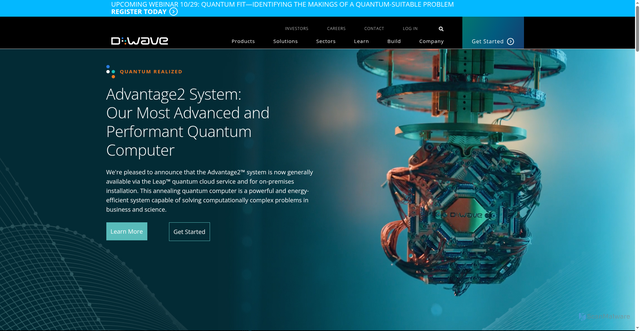 Security scan screenshot of https://www.dwavequantum.com/