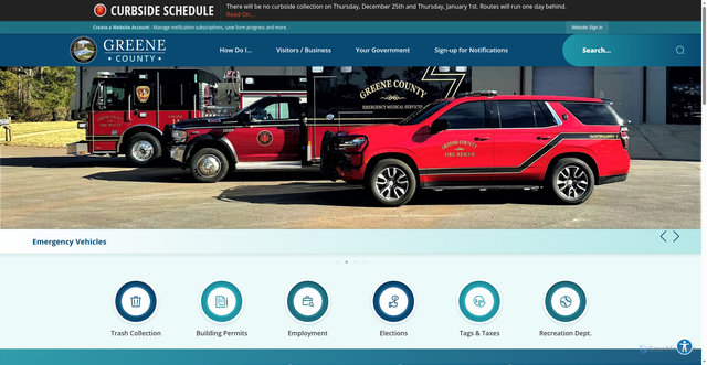 Security scan screenshot of https://greenecountyga.gov/