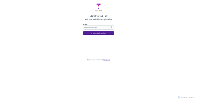 Security scan screenshot of https://app.tophat.com