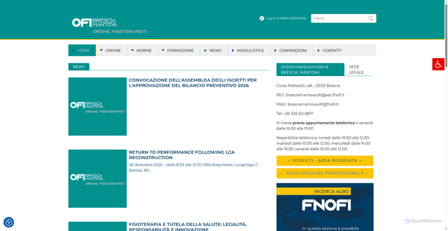 Security scan screenshot of https://www.fnofi.it/ofi-brescia/