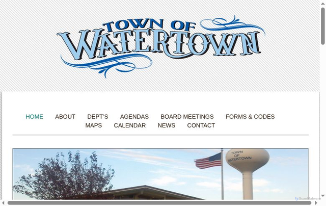 Security scan screenshot of https://townofwatertownny.gov/