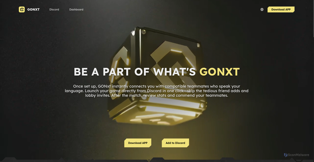 Security scan screenshot of https://gonxt.com