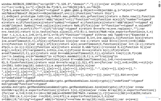 Security scan screenshot of https://cdn.noibu.com/