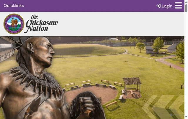 Security scan screenshot of https://www.chickasaw.net/