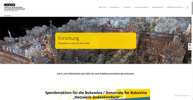 Security scan screenshot of http://www.ikgs.de
