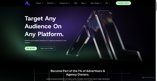 Security scan screenshot of https://audiencelab.io