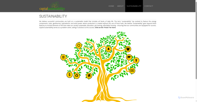 Security scan screenshot of https://capitalsustainability.com/?p=8